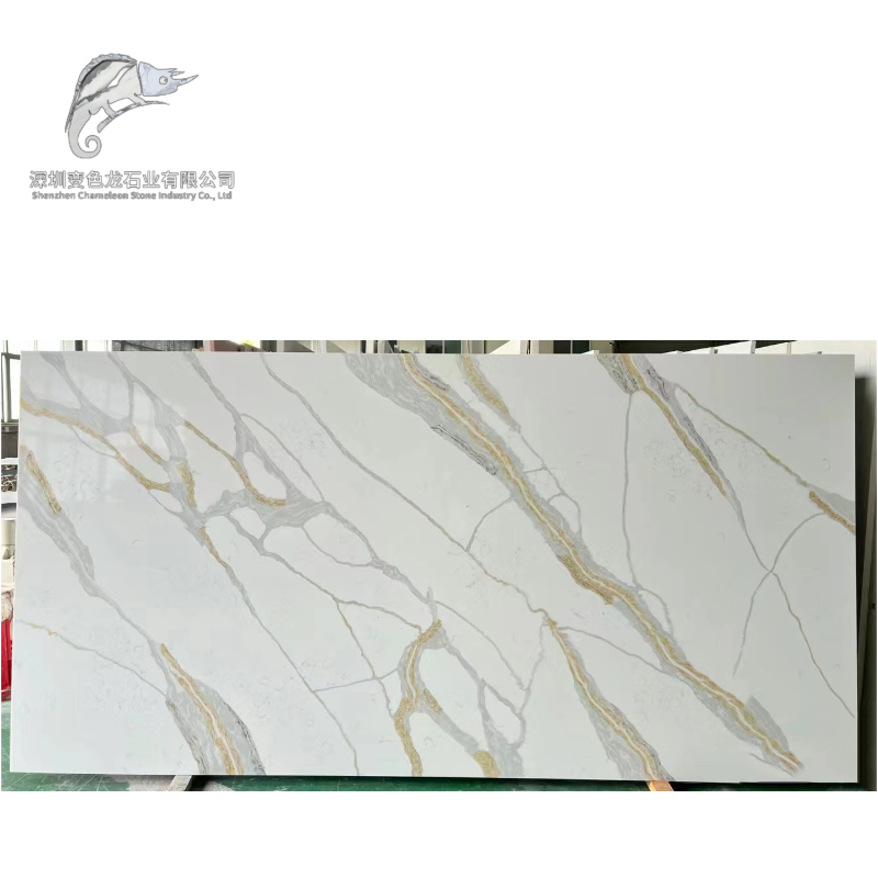 Factory price artificial quartz stone plate for background wall and kitchen, bathroom countertops (can be customized)