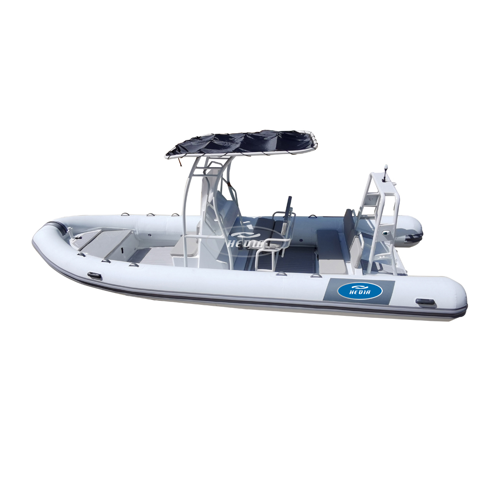 RHIB 7.6m china rib pvc inflatable boat with cabin boat 14 passengers boat
