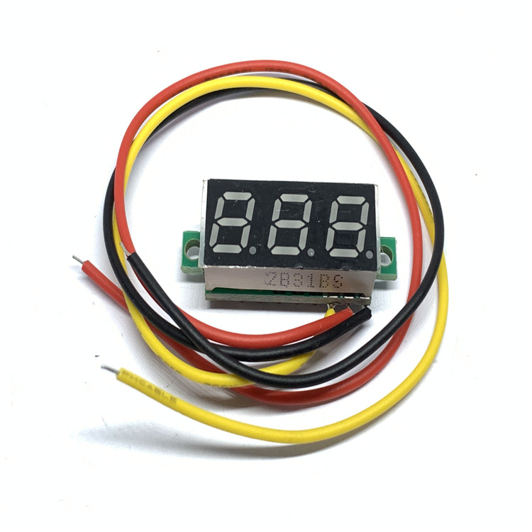 0.28" 3 Wires Mini Digital LED Voltmeter Display Three Digit 0.28 inch DC 0-100V Voltage Meters