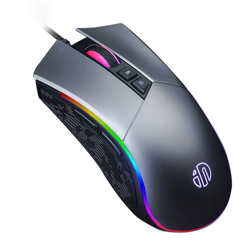 Игровая мини-мышь, ультралегкий дизайн 149 ГГц, RGB подсветка, оптический датчик 4000 точек/дюйм