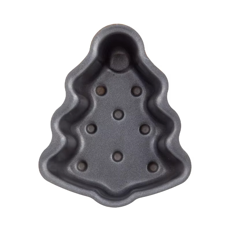 Xinze Custom Christmas Tree Mini Cake Pan Non-Stick Coating Heat Resistant And Beautiful Carbon Steel Cake Pans