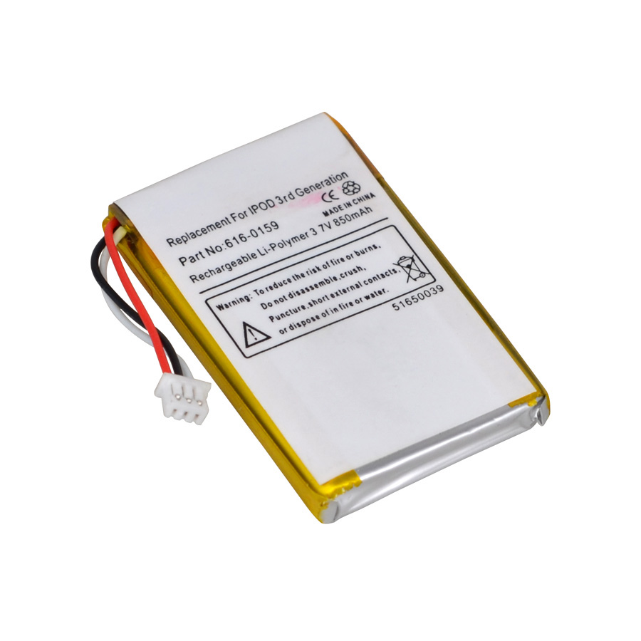 3,7 V 850mAh литий-полимерный аккумулятор для 616-0159 ipod 3-го поколения ipod nano 3 батареи