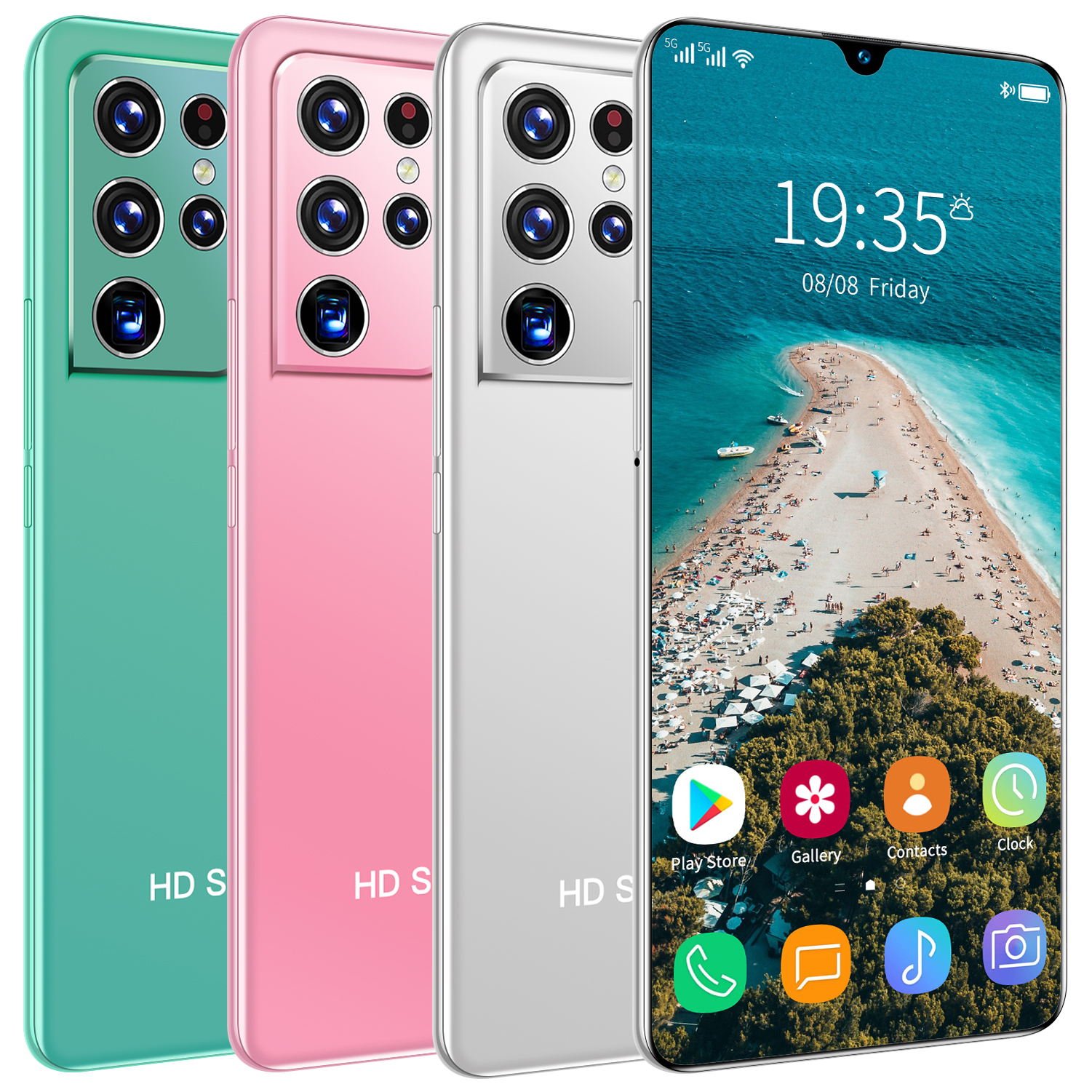 Смартфон S21 U ltra, 6,8 дюйма, Android 10, 4G, 5g, 12 + 512 ГБ, две Sim-карты, 6800 мАч
