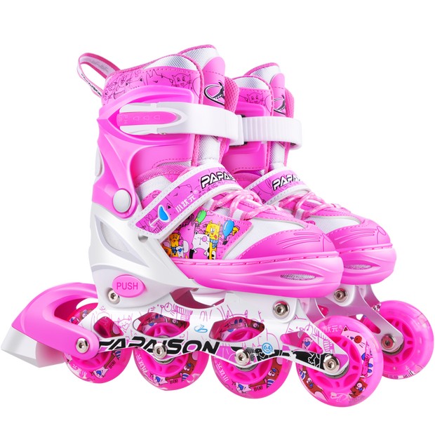 PU Full Flashing Roller Inline Skates China with Helmets for Children in Stock TOP 1 Hot Selling 4 Adjustable Zhejiang XZY-608