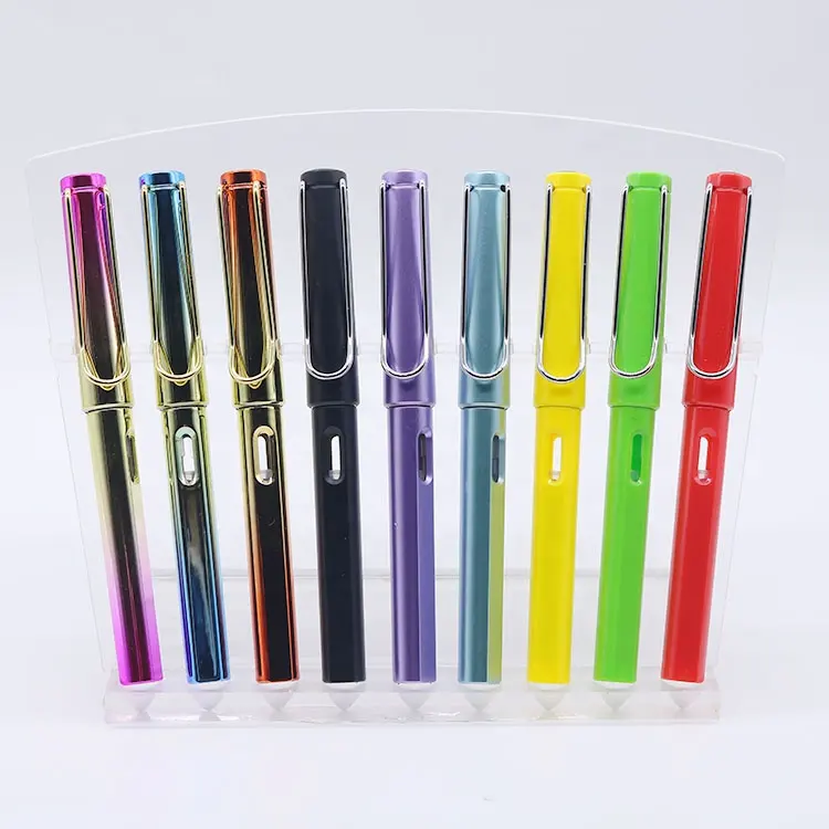 High quality light weight promotional plastic fountain calligraphy pen