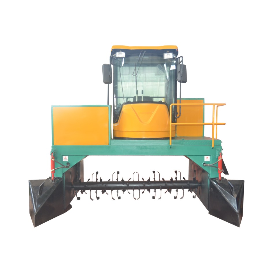 Crawler compost machine chicken manure organic waste/animal manure composting machine mushroom compost turner machine