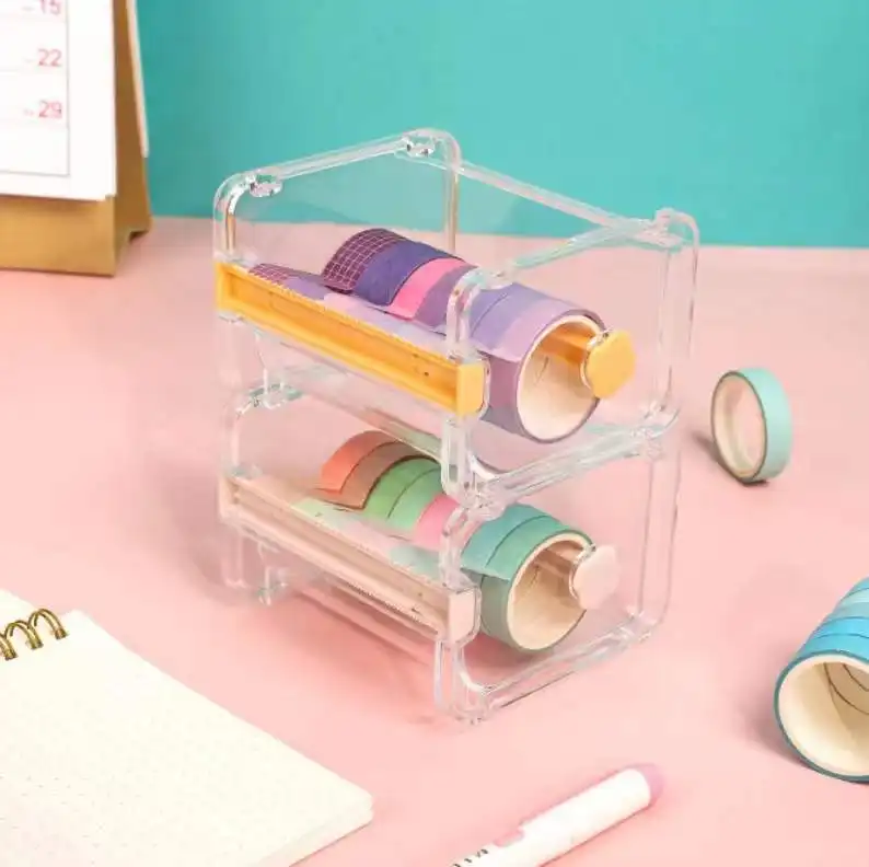 High Quality Small office stationary washi tape cutter holder