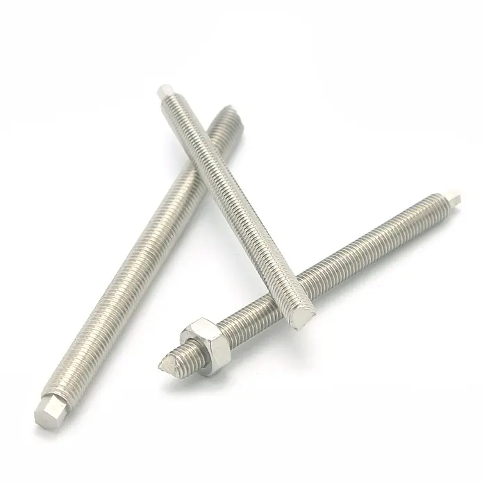 Stainless Bolts Customized Ss304 Hardware Fasteners Stainless Steel Stud Bolts Nuts M12 M40