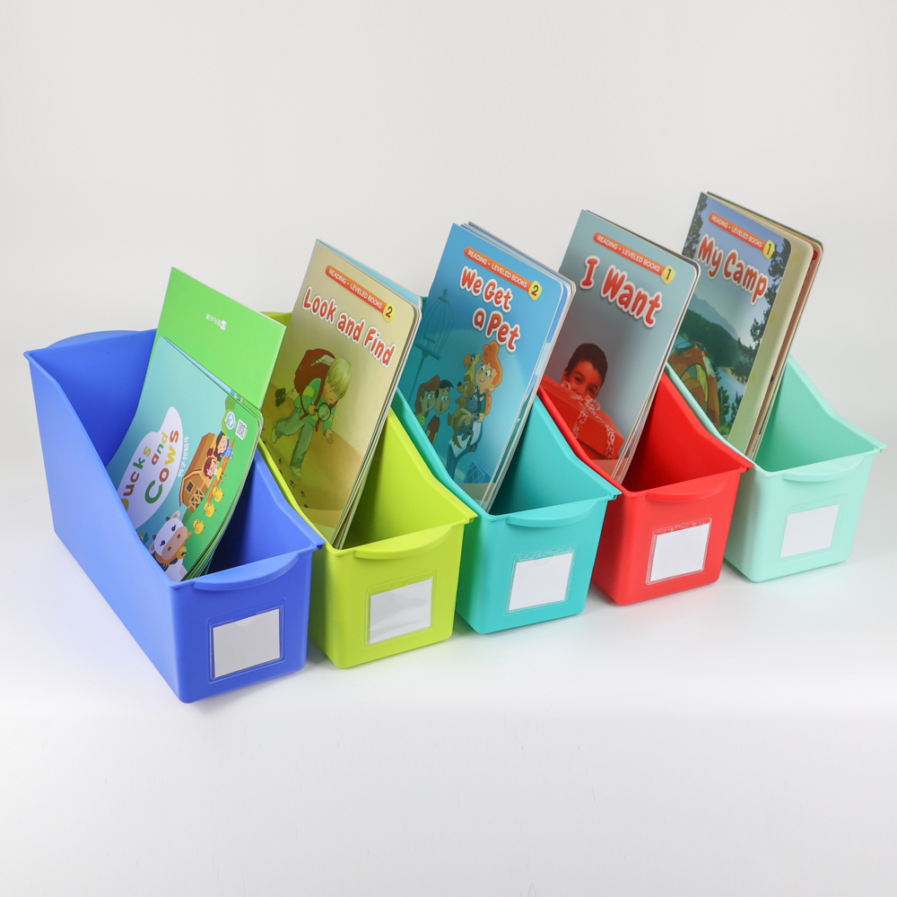 Genuine Box Storage Desk Kid Shelf And Toy Plastic Rack Hot Selling Book Bin Book Organizer