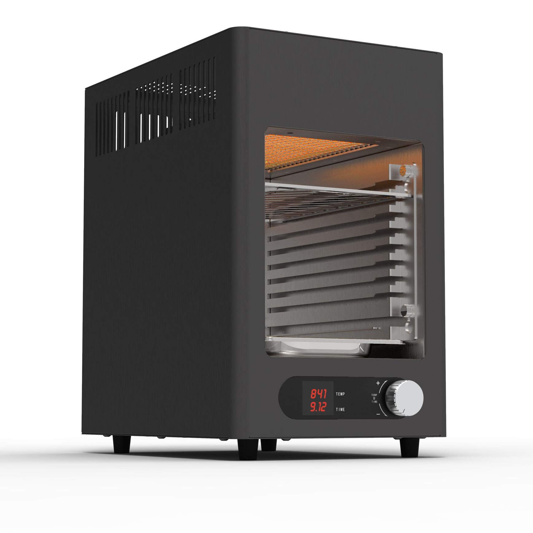2020 LFGB сертификат ЕС контроль температуры пищи Мясо Стейк хлеб пицца электрическая мини-тостер
