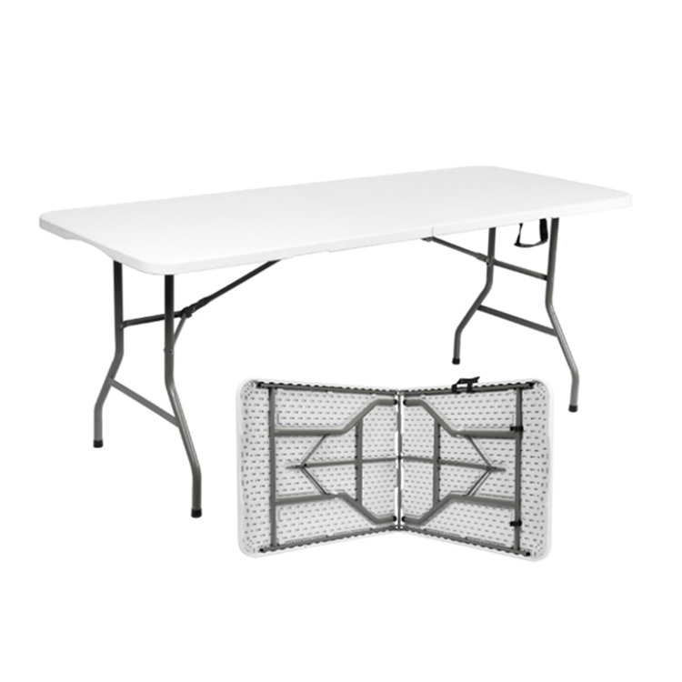 Factory Modern Design HDPE Use Banquet Rectangular 6ft Wedding Plastic Folding Outdoor Table