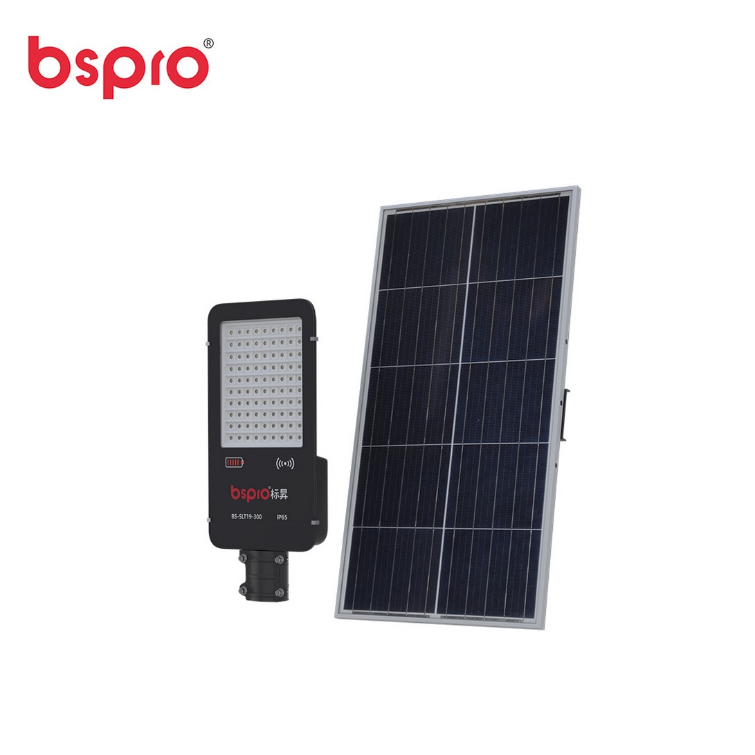 Bspro зеленое солнечное освещение 300 Вт ip65 наружная Водонепроницаемая Солнечная энергия наружная лампа светодиодный уличный фонарь