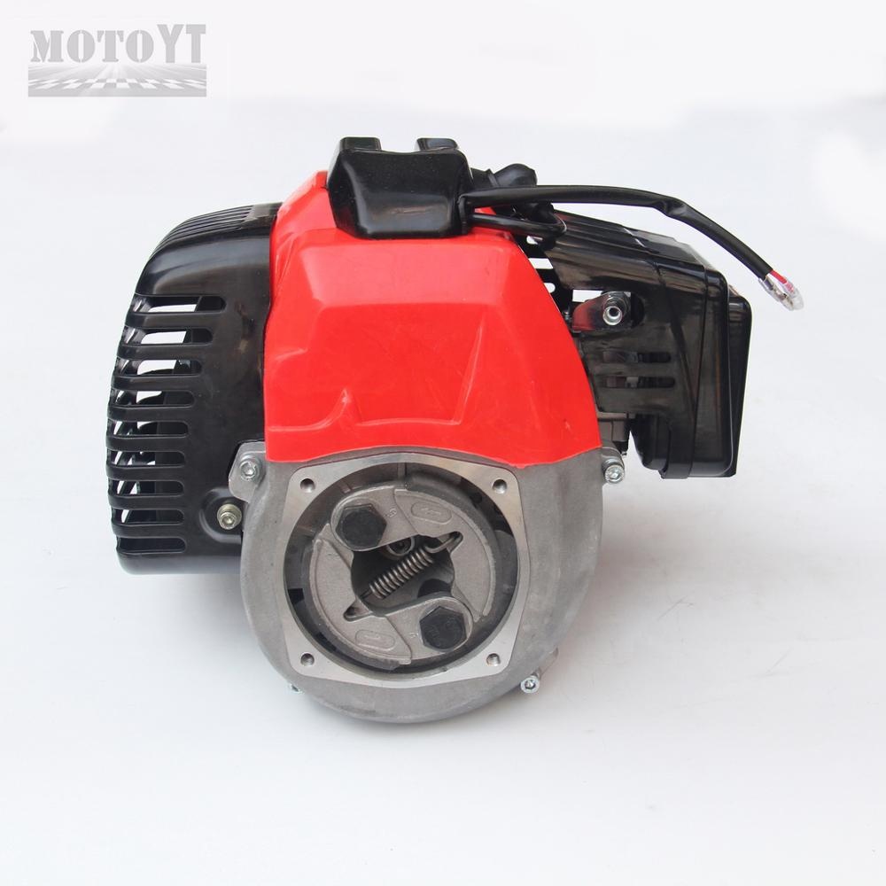 44cc 2 нажимом запуска двигателя 44-5 мини карманный мини Quad Dirt Bike ATV багги и Бензоинструмент