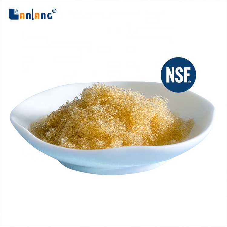 Lanlang NSF Eco Friendly potable water grade ion exchange resin for water softener