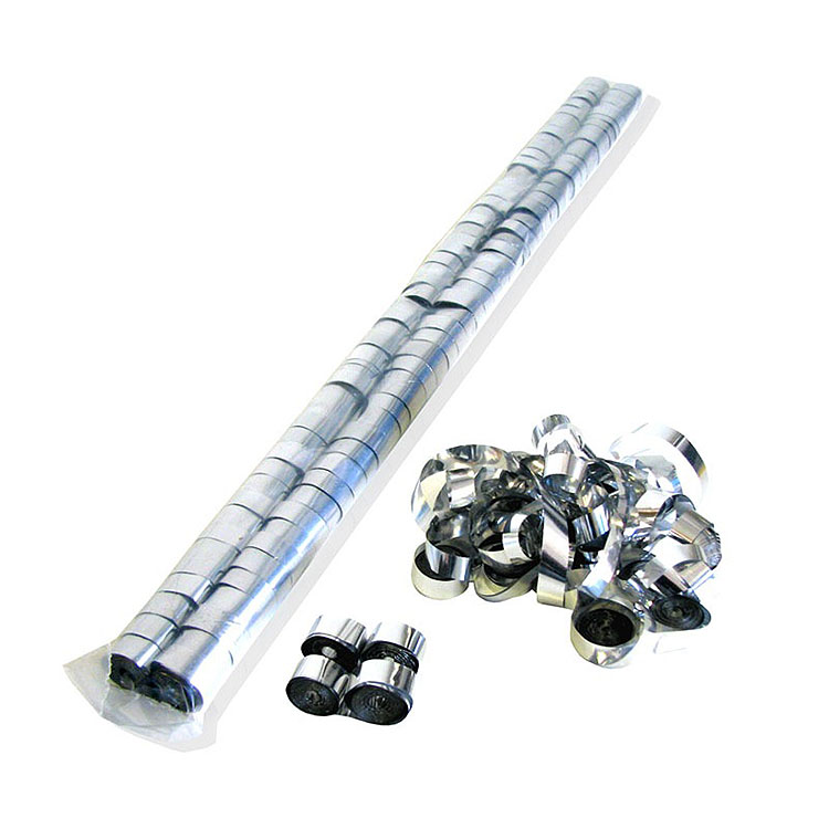 hot selling product about 0.85cm*5m flameproof colorfast double metallic streamer for special  effects