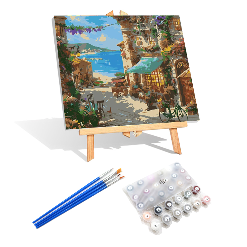 Холст Diy Pintura Al Oleo Por Numero Kit Dibujo цифровая Настенная Масляная краска по номерам