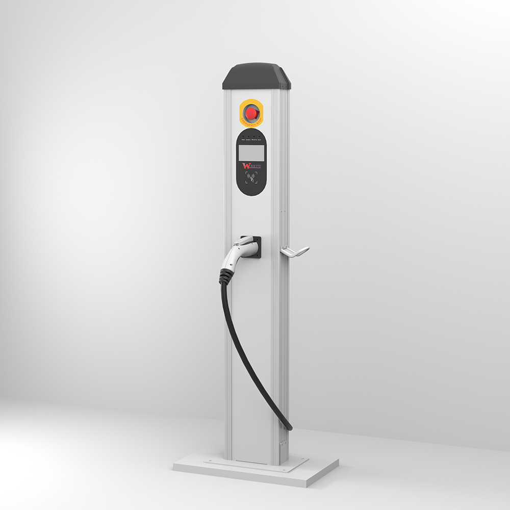 Горячая продажа напольное ev зарядное устройство iec 92196 электрическое зарядное устройство автомобиля на публике