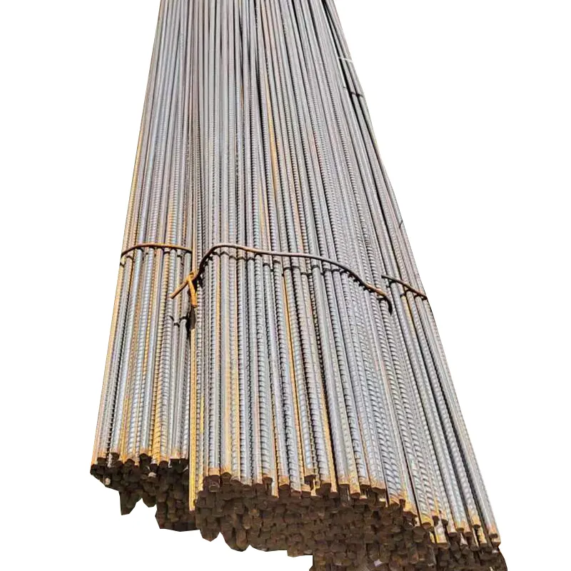 High Quality HRB400 Construction Concrete 12mm Reinforced Iron Rod Price Deformed Carbon Steel Rebar