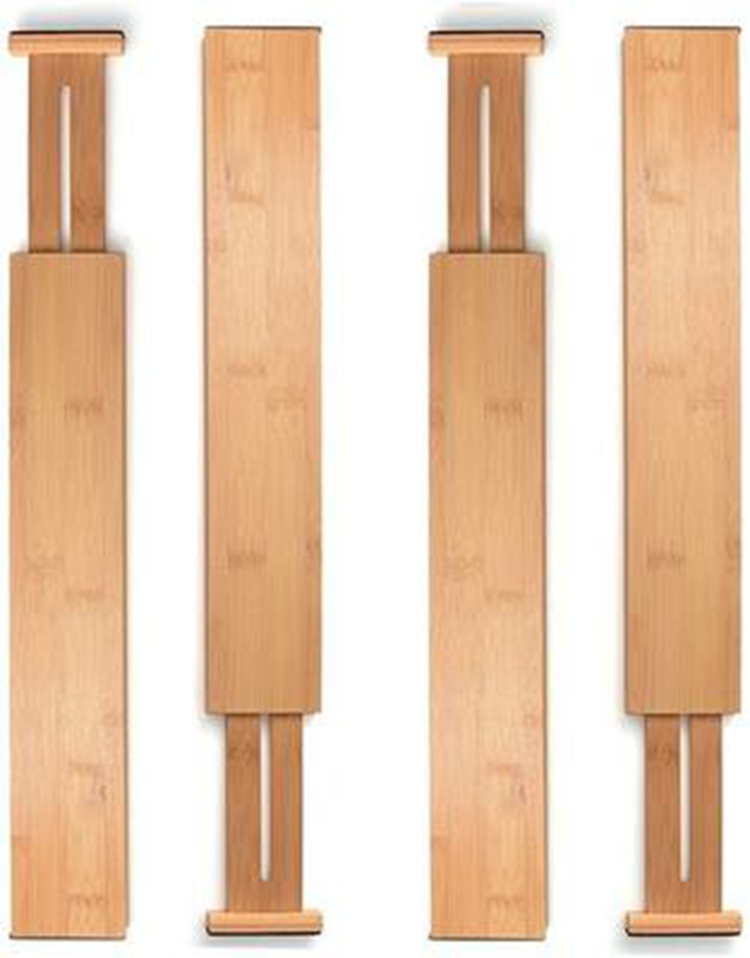 High Quality Adjustable Drawer Divider Bamboo Drawer Organizer Divider