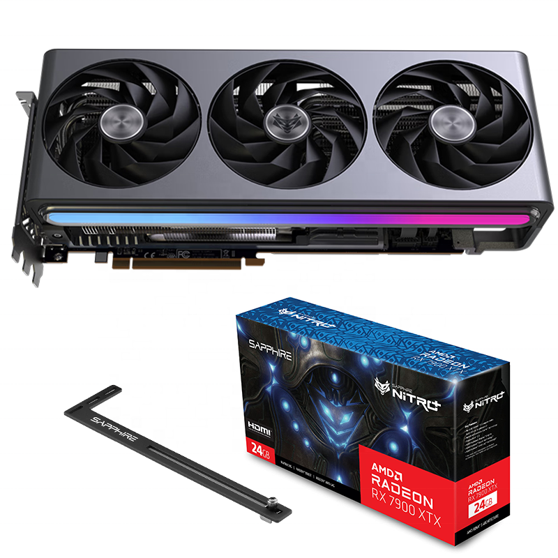 Видеокарта SAPPHIRE RX 7900XTX Platinum 24G GDDR6 OC игровые GPU карты 384 Бит 3x8 Pin VGA карта для ПК