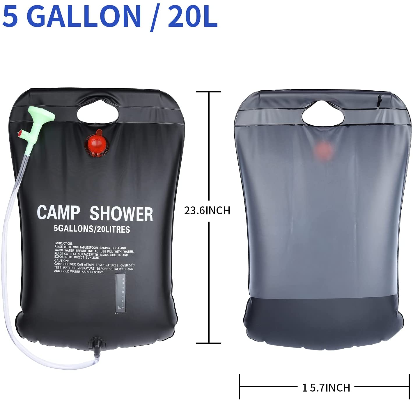 water bag for outdoor traveling camping shower