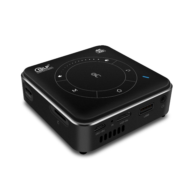 Проектор Moniel P11 DLP 4K, Android 9,0, 4 Гб + 32 ГБ, Мини Портативный светодиодный проектор 2,4G 5G WiFi BT 3D, проектор для домашнего кинотеатра