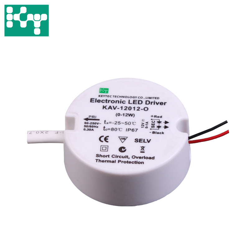 12V 12W 1A IP67 Consant напряжение светодиодный драйвер