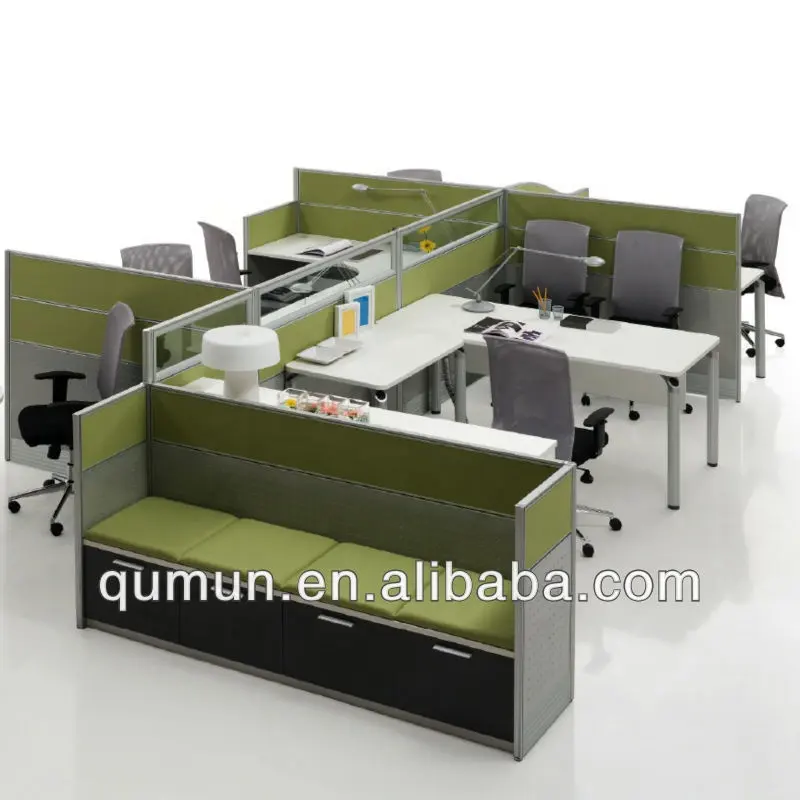 Partition And Workstation Modular Office Furniture Staff Workstation And Partition With Screen
