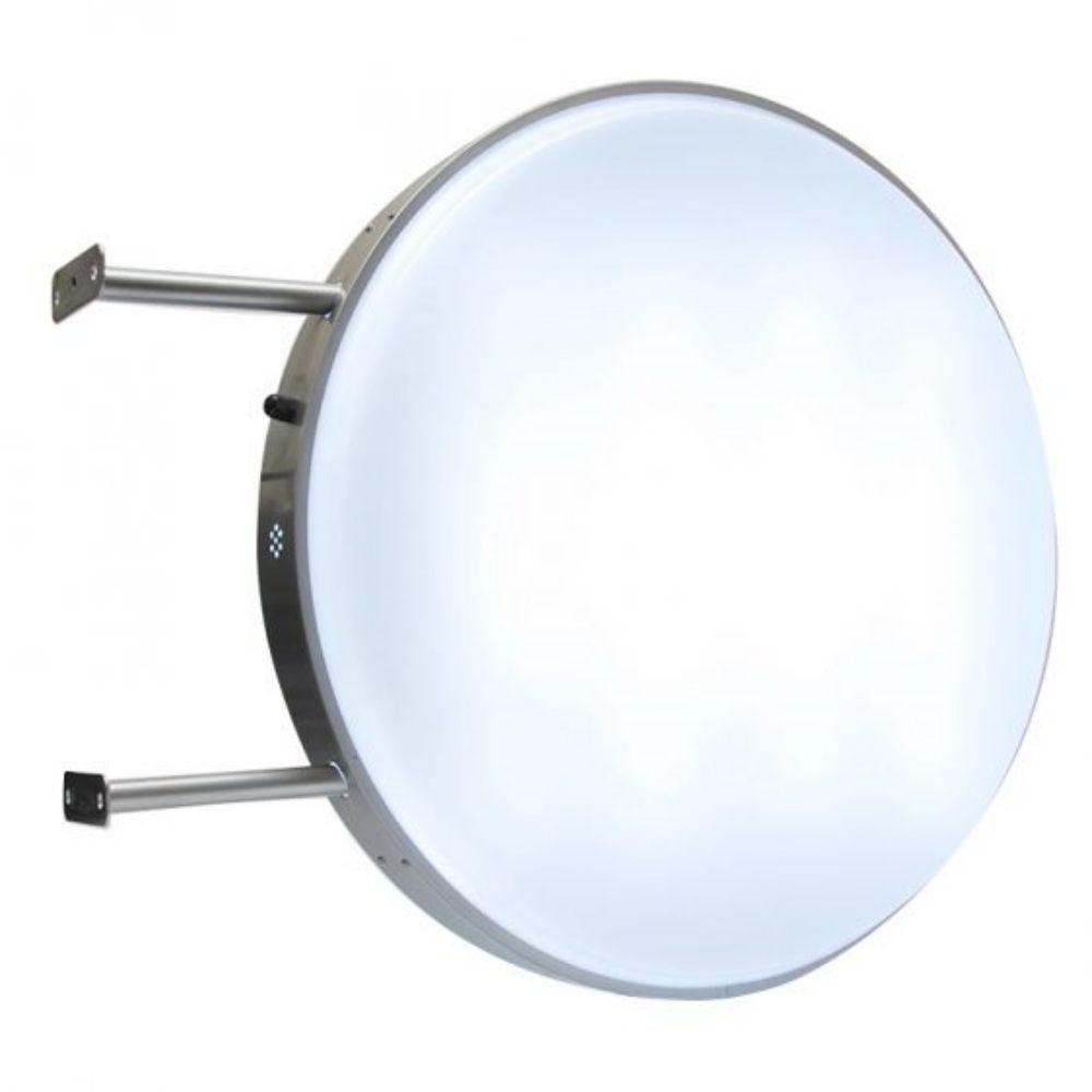 Store Street Logo Circle Light Box Optical Road Sign Enseigne Lumineuse Two Sides Therm Forming Round Light Box Sign