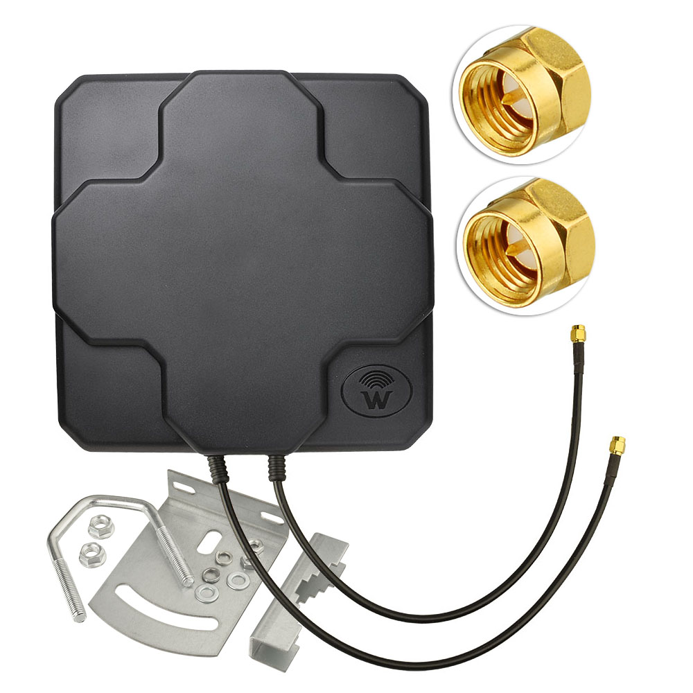 698-2690 МГц 4G/LTE MIMO панельная антенна 18dBi с высоким коэффициентом усиления для Wi-Fi & Cell 3G 4G LTE/MIMO/Мобильный усилитель сигнала