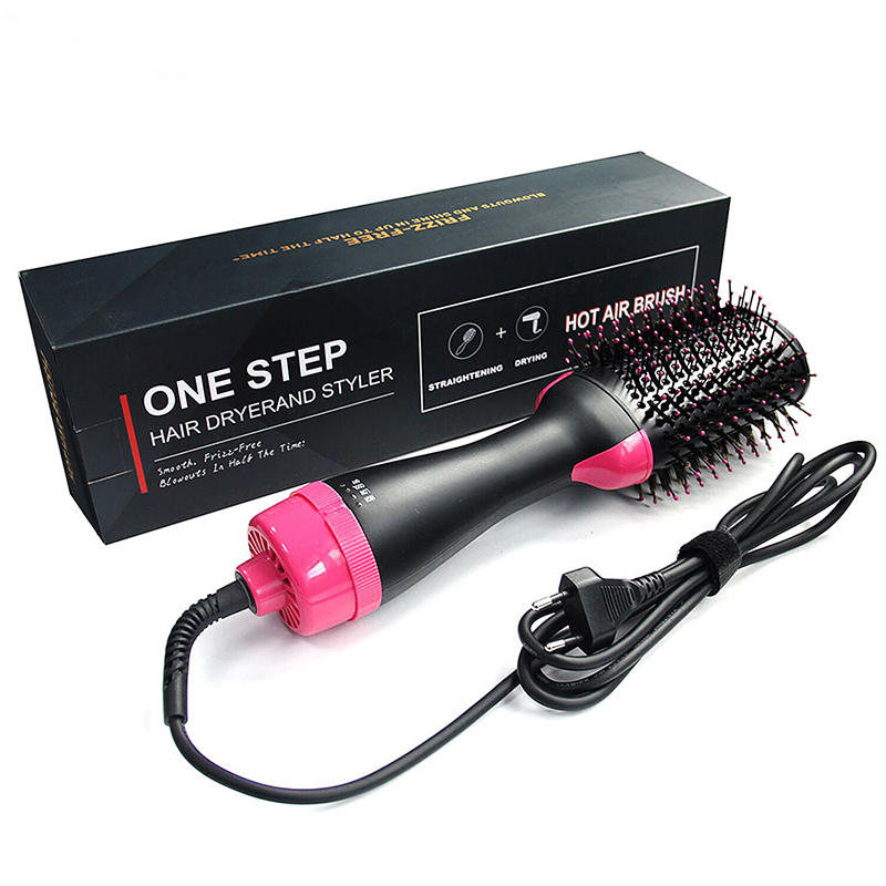 2021 Factory Top Quality 3 in1 Styling hair straightener One Step Hair Dryer Volumizer Hot Air Brush hair dryer brush For girl
