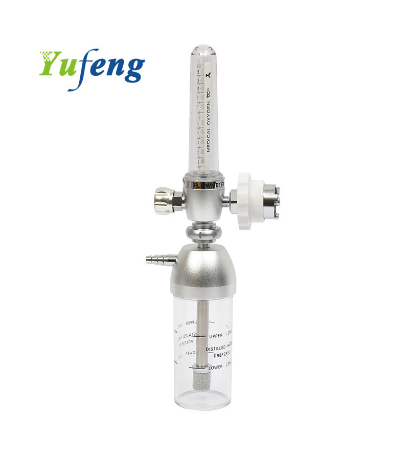 made in brass material Medical Appliances medical oxygen flow meter with rate