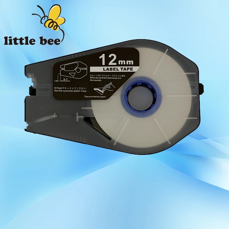 Label Tape Cassette 3476A025 M-11W12 White cable ID printer M-1 Pro,M-1 Std,M-1 ProII,Mk1000,Mk2000,Mk1100,Mk2100,MK1500/MK2500