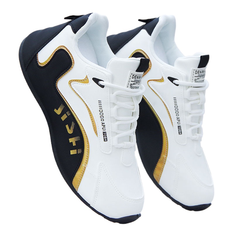 Men's shoes, leather waterproof and anti-slip sneakers, trendy and versatile, autumn men's sports and casual shoes