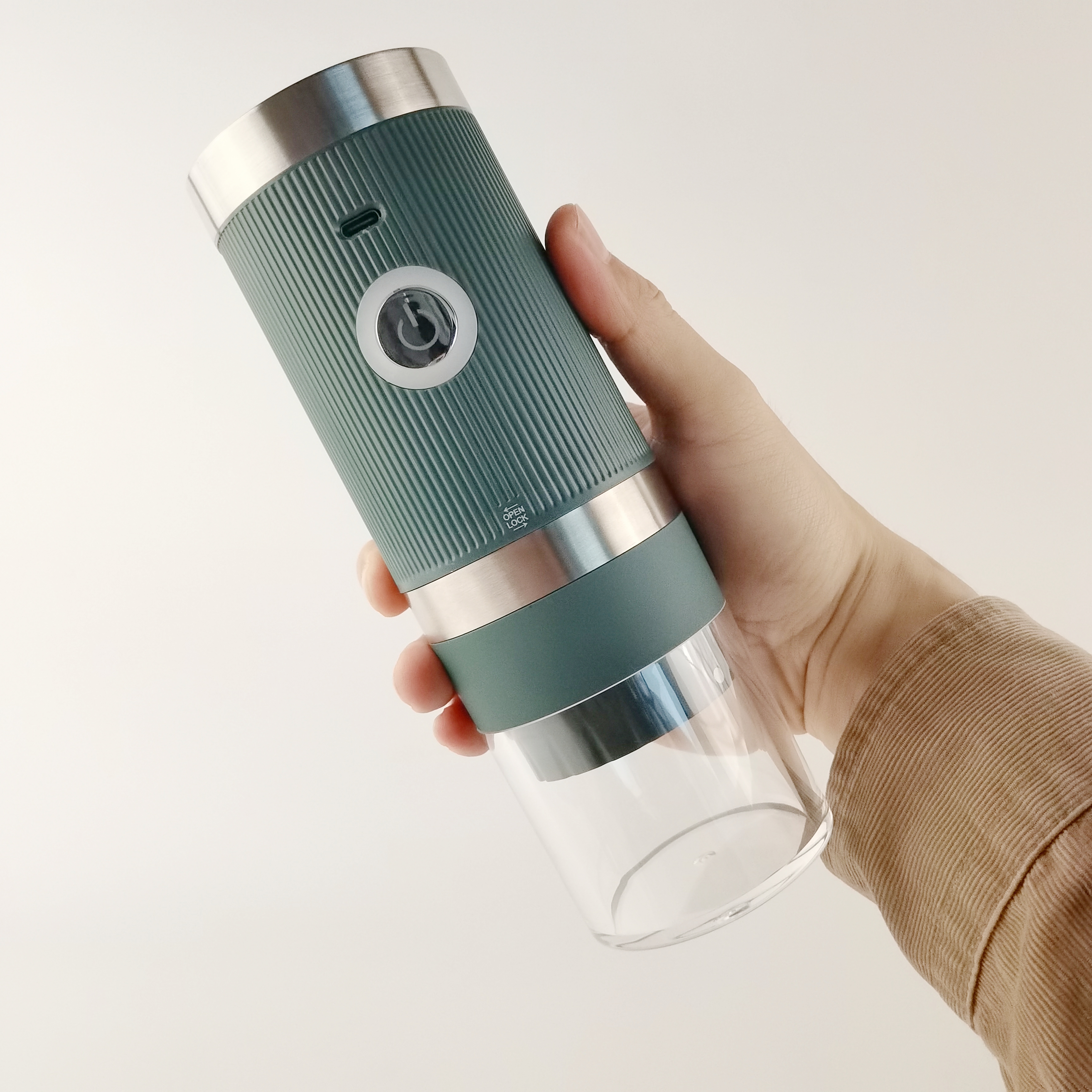 Новое поступление, портативная электрическая кофемолка, мини-usb, перезаряжаемая кофемолка в зернах