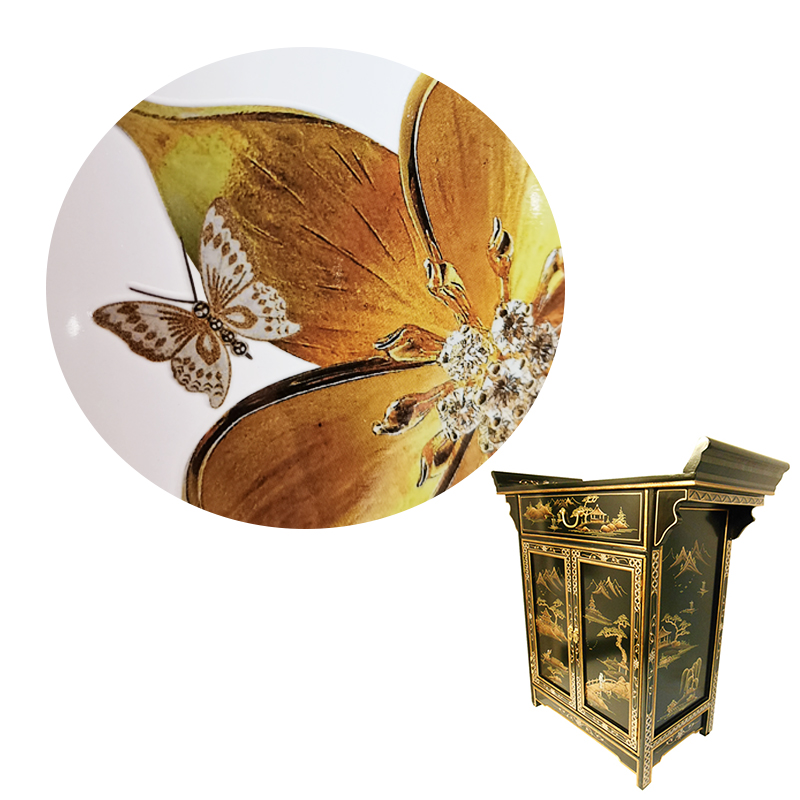 Hot Fashion Customized Water Transfer Decal 635*457mm Resistance to Friction Water Slid Stickers Printing for Wooden Furniture