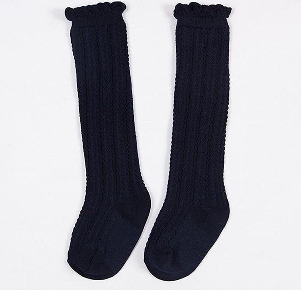 4 Pairs Baby Toddlers Cable Knit Knee High Socks for Boy and Girls