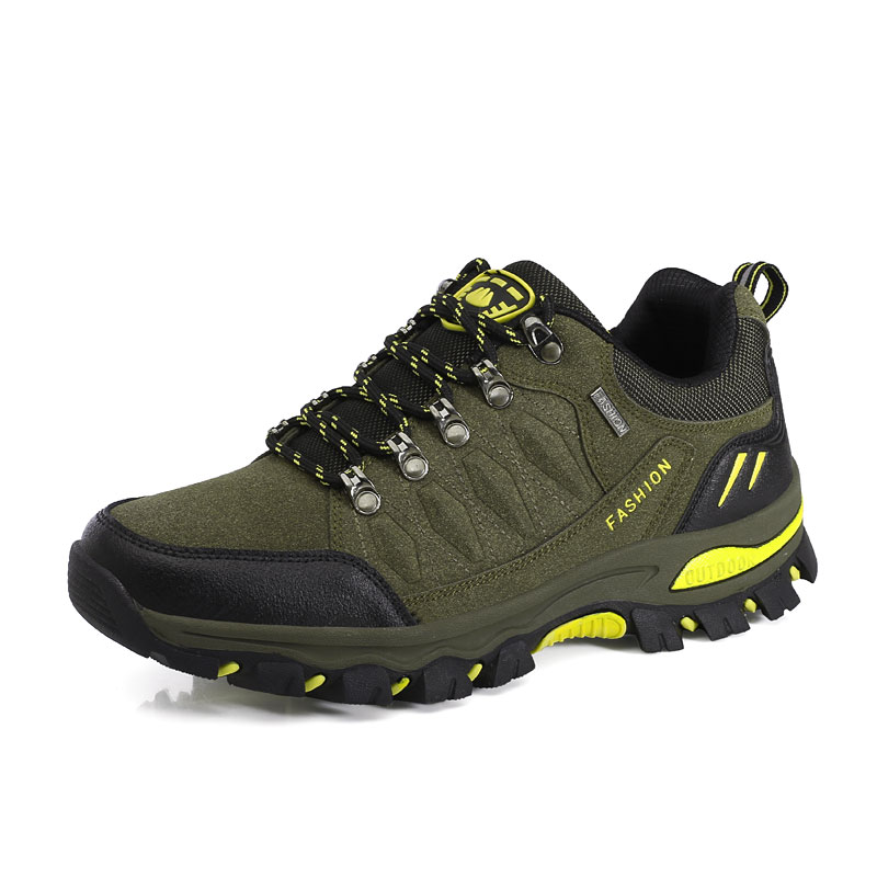 Cheap hot sale wearable non-slip wholesale leather outdoor waterproof shoes for hiking