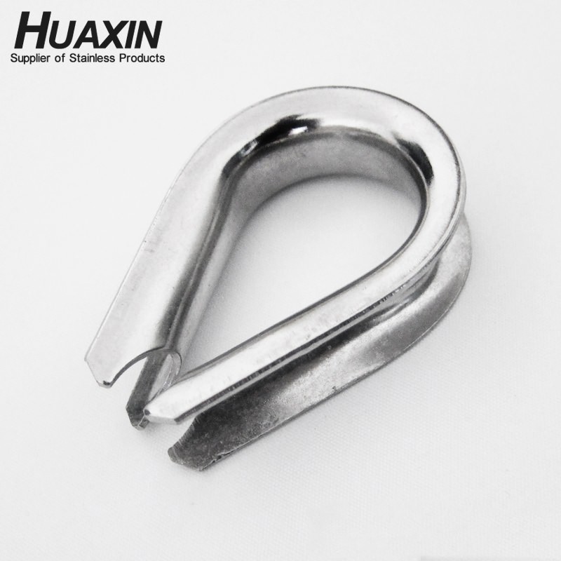 High Polished Stainless Steel AISI304/316 Wire Rope Cable Thimbles (2mm - 32mm) Factory