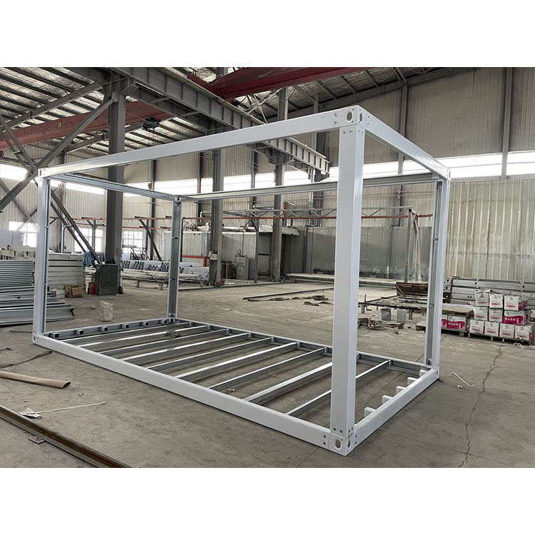 Flat Pack Light Steel Structure 20ft Mobile Prefab Building Use Container House Frame For Sale