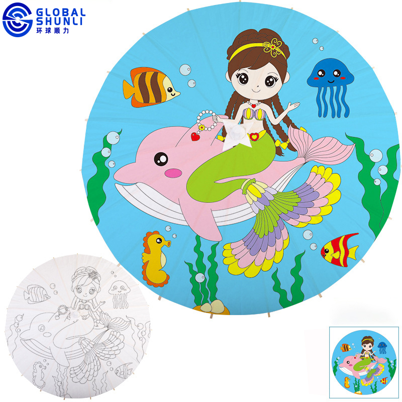 Глобальный шунли Diy игрушки китайский зонтик бумажный зонтик
