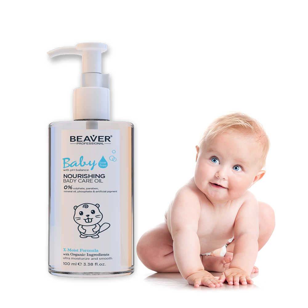 BEAVER Baby, масло для ухода за кожей тела, 48 часов, длительное увлажнение, Детское Массажное Масло