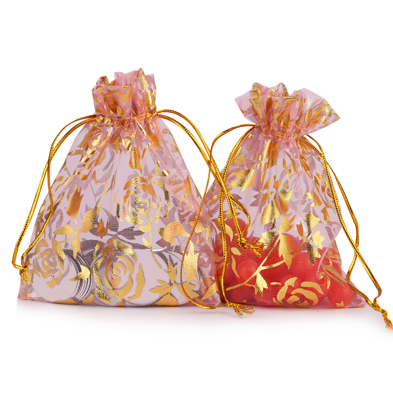 Colorful Pouches for Wedding with Custom Logo Organza Gift Bag Wholesale Drawstring Organza Pouch Jewelry Pouch Organza Bag