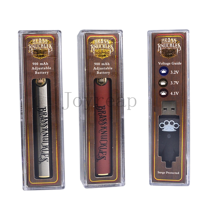 CBD Vape ручка латунь Kunckles BK 510 нить батареи 900 мАч/650mAh свинцово кислотная батарея II и переменное напряжение упаковка подарочная коробка