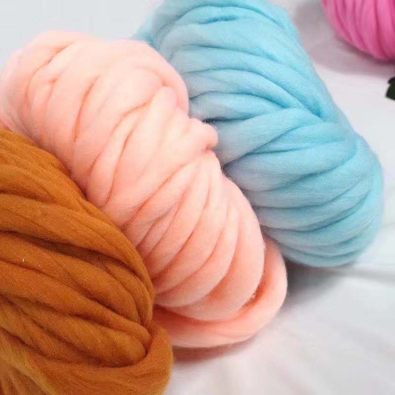 China wholesale can be customized multi-color optional 100% merino wool 2 cm Iceland thick yarn