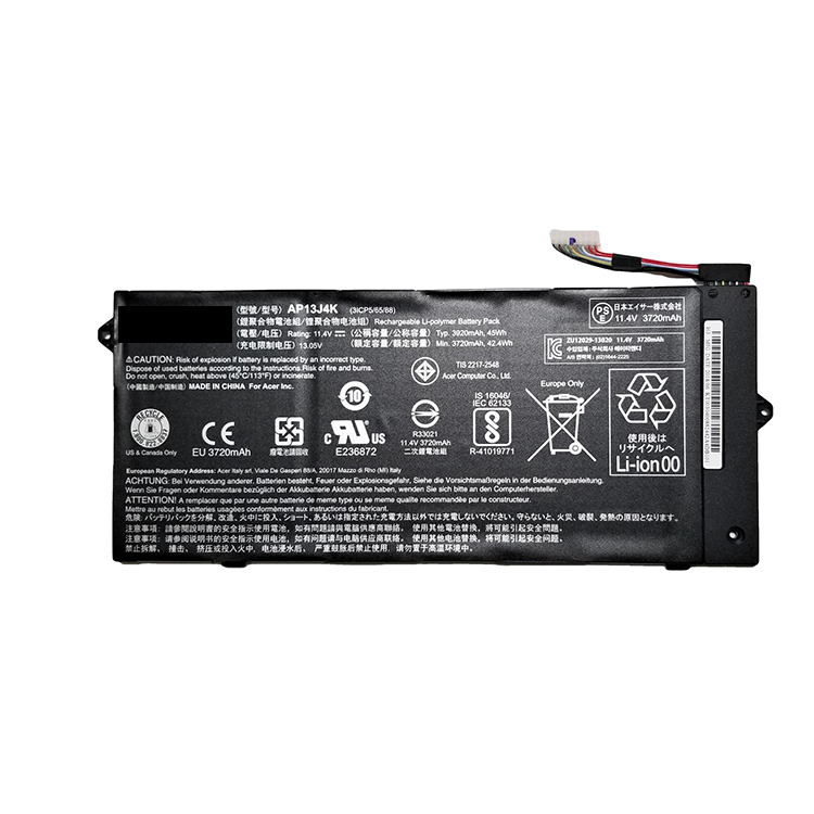 Аккумуляторная батарея 11,4 в для ноутбука Acer Chromebook 11 C732 C732T KT.00304.008 AP13J4K