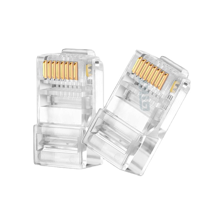 100 шт./блок разъем ethernet RJ45 Cat5e 8P8C проходной модульный разъем RJ45 UTP RJ45 соединитель Cat5e Модульный сетевой разъем