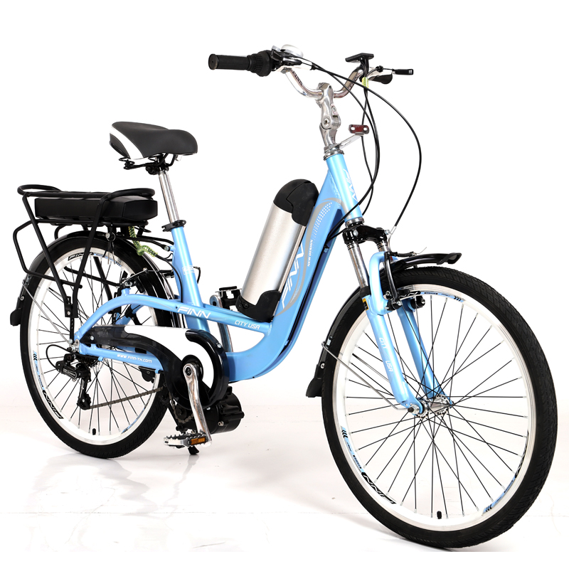 Новый дизайн OEM 24 дюймовый Электрический велосипед 350 Вт Мотор алюминиевая рама, фара для электровелосипеда в 48V 10AH батарея электрический велосипед 7 скоростей Электрический велосипед