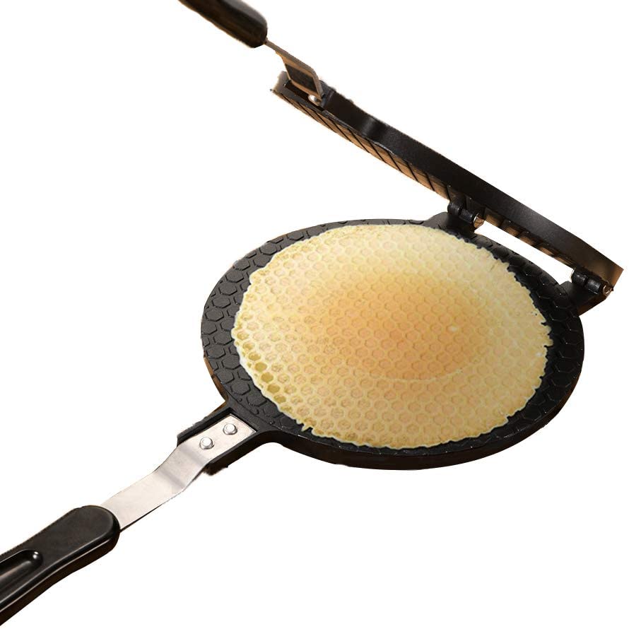 Nonstick Egg Roll Maker, Double Sided DIY Ice Cream Pancake Crispy Cone Omelet Mold Press Plate