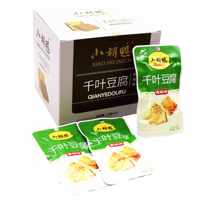 Китайская Утка Xiao Hu, маленькая упаковка, острые фасоли тофу, Чили, китайская еда оптом, закуски